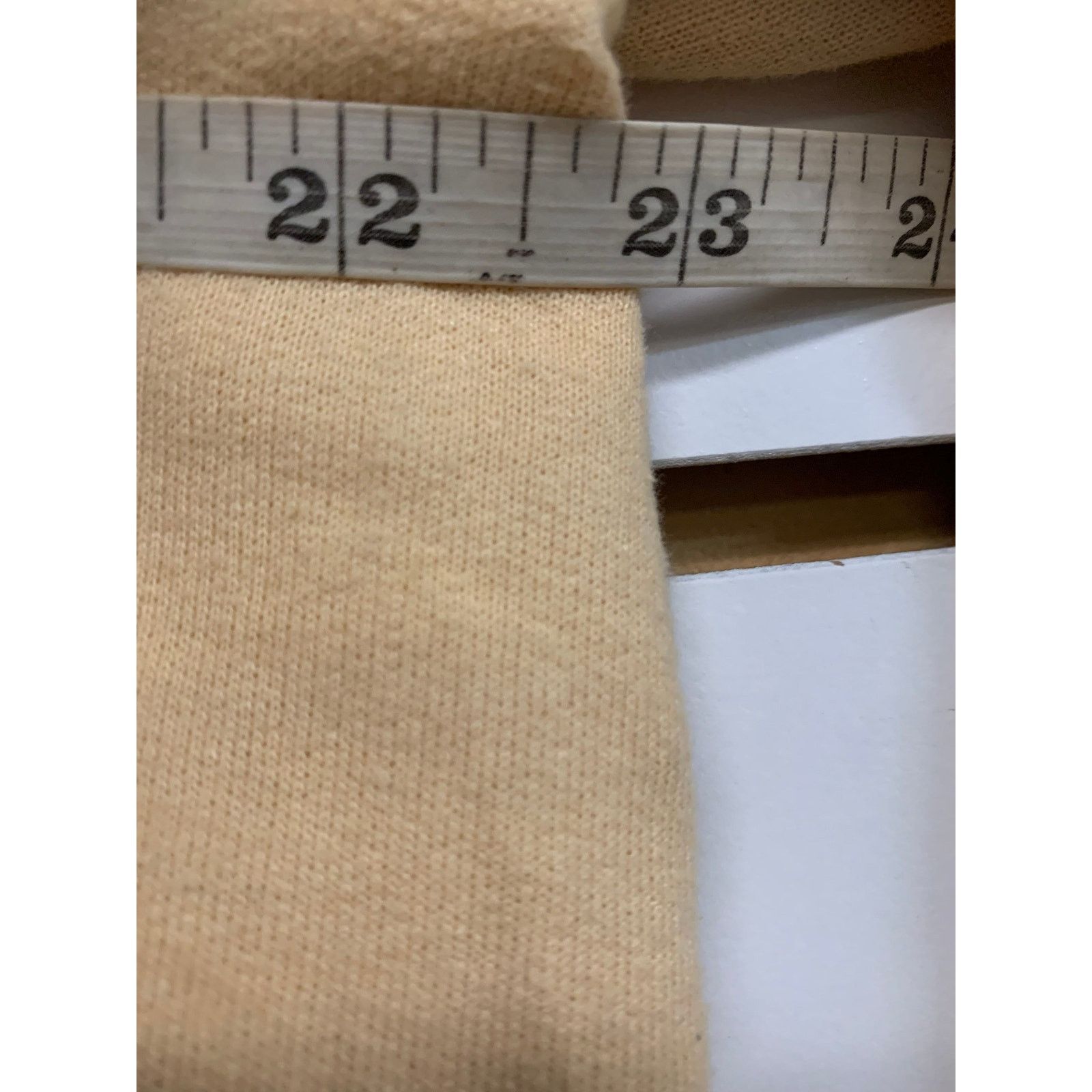 Jerzees Vintage Light yellow Sweatshirt hoodie size Large 1990s 80s Size US L / EU 52-54 / 3 - 9 Thumbnail