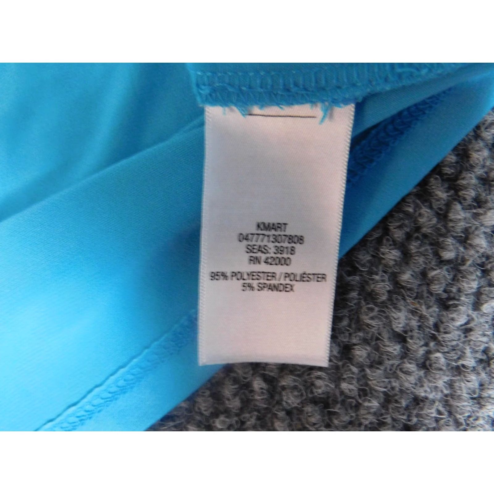 Vintage Jaclyn Smith Blouse Womens XL Blue Crew Neck Pullover Cotton Polyester Rayon Stretch Casual Sleeveless Size XL / US 12-14 / IT 48-50 - 6 Thumbnail