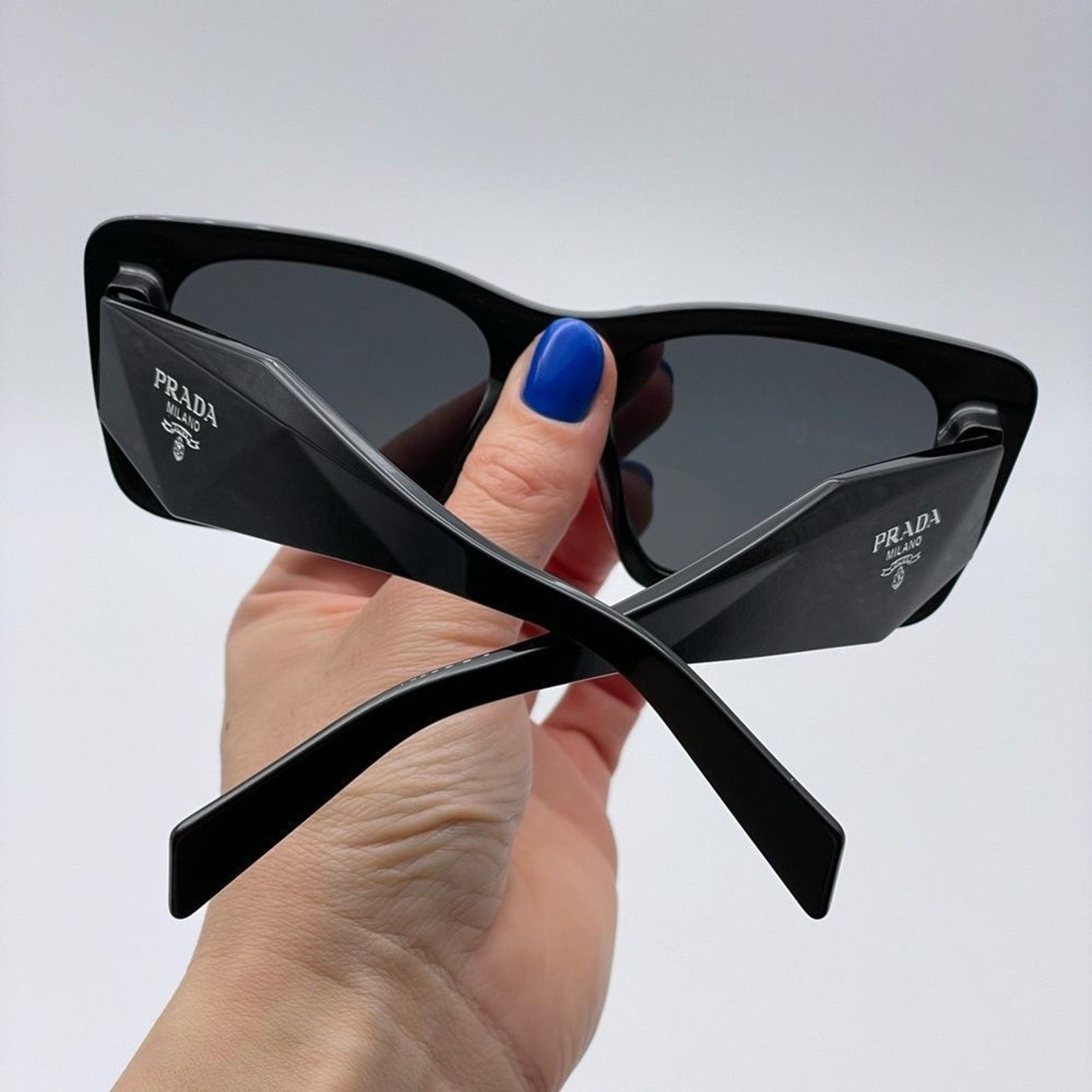 Prada NEW PRADA PR08YS 1AB5S0 Black Dark Grey Unisex Sunglasses Size ONE SIZE - 11 Thumbnail