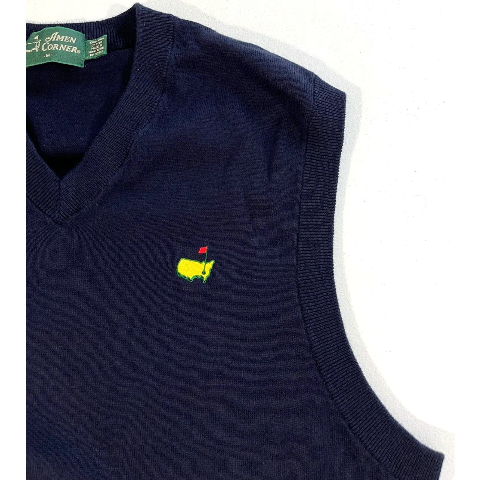 Vintage VINTAGE Men's Augusta National Golf Club Knit Sweater Vest Pima Cotton Sz M Size US M / EU 48-50 / 2 - 4 Thumbnail