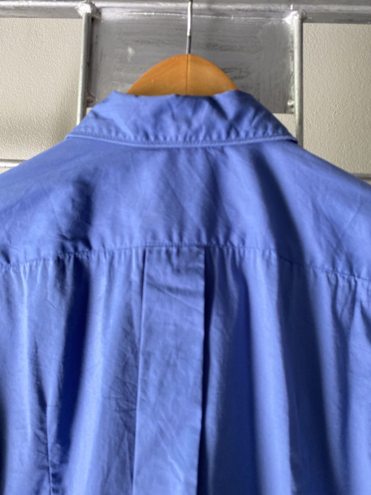 Max Mara MaxMara Light Blue Long-Sleeve Formal Shirt Size ONE SIZE - 8 Thumbnail