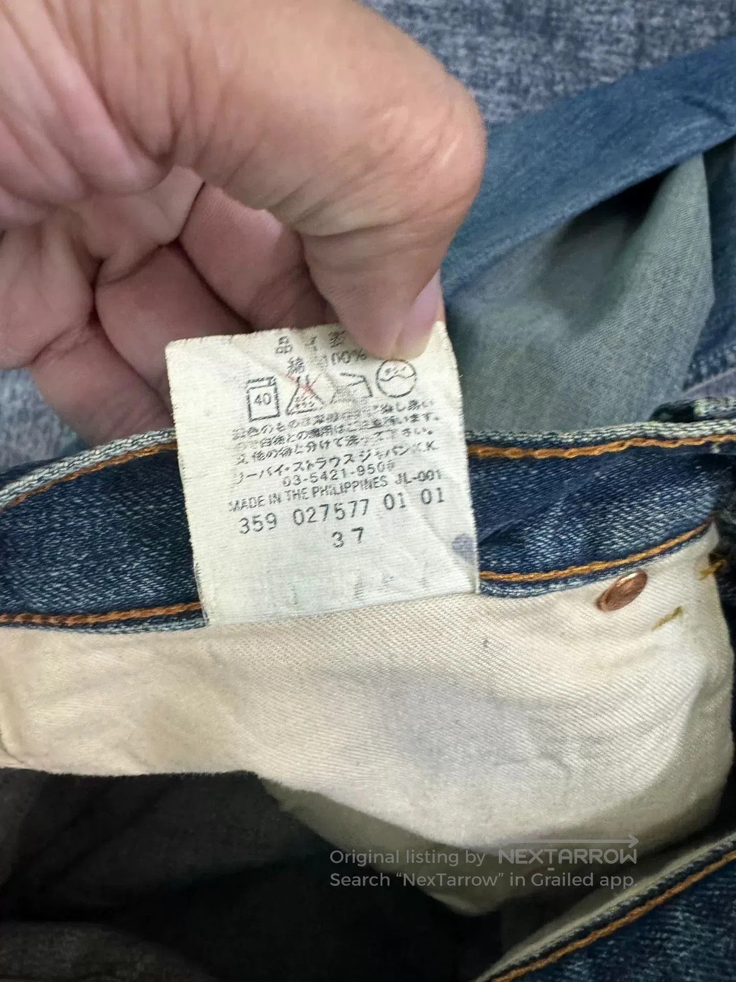 Levi's Vintage Levi's 504 Japanese Washed Blue Jeans. Size US 32 / EU 48 - 5 Thumbnail