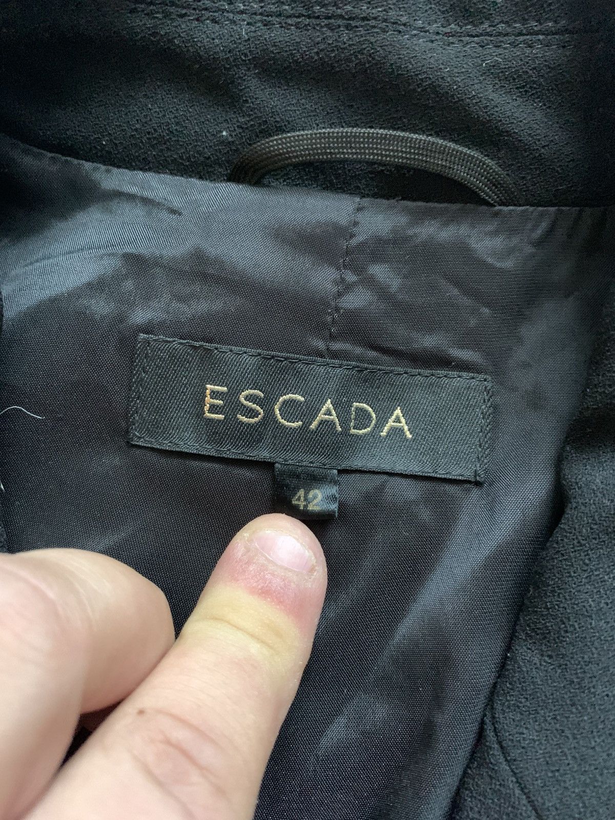 Escada Elegant black Escada blazer Vintage Size L / US 10 / IT 46 - 4 Thumbnail