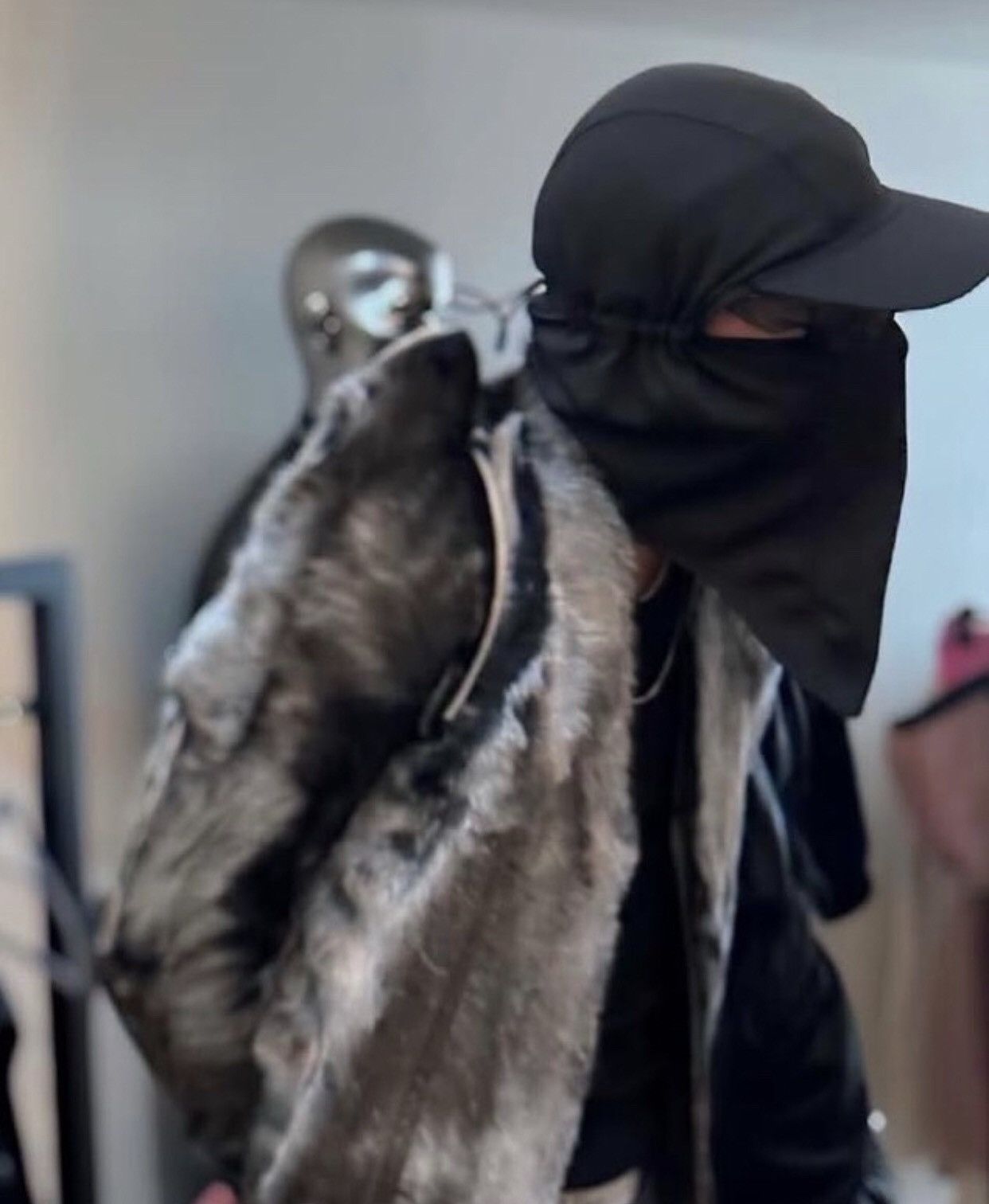 Rick Owens Rick Owens silver wool shoulder shrugged jacket 2412- Size S / US 4 / IT 40 - 6 Thumbnail