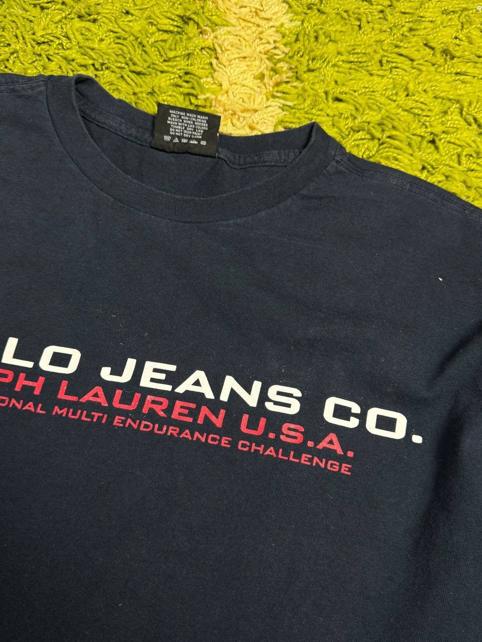 Polo Ralph Lauren × Vintage Vintage Polo Jeans Co T Shirt Size US M / EU 48-50 / 2 - 2 Thumbnail