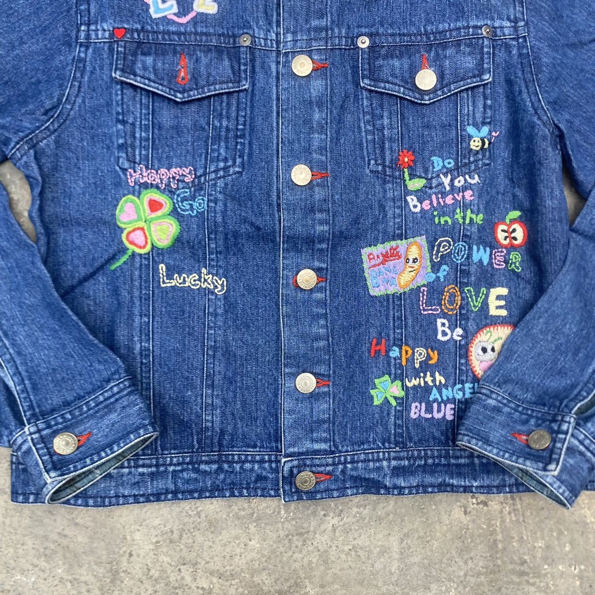Angel Blue Angel Blue Embroidered Denim jacket Size US M / EU 48-50 / 2 - 4 Thumbnail