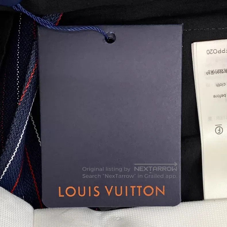 Louis Vuitton Louis Vuitton 23 dark blue tailored striped slacks pants Size US 38 / EU 54 - 9 Thumbnail