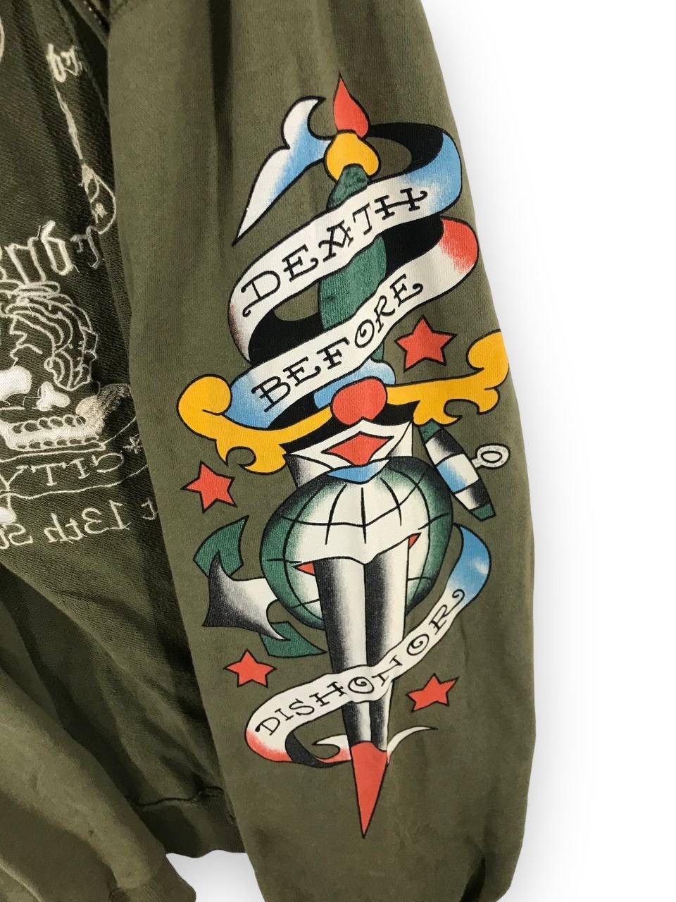 Ed Hardy Rare Design skull tattoo new york Size US XXL / EU 58 / 5 - 5 Thumbnail