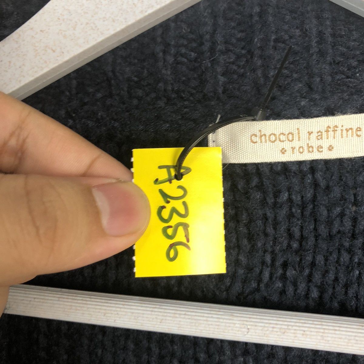 Homespun Knitwear Choco Raffine Black Cardigan Knitwear #A2356 Size XL / US 12-14 / IT 48-50 - 10 Thumbnail
