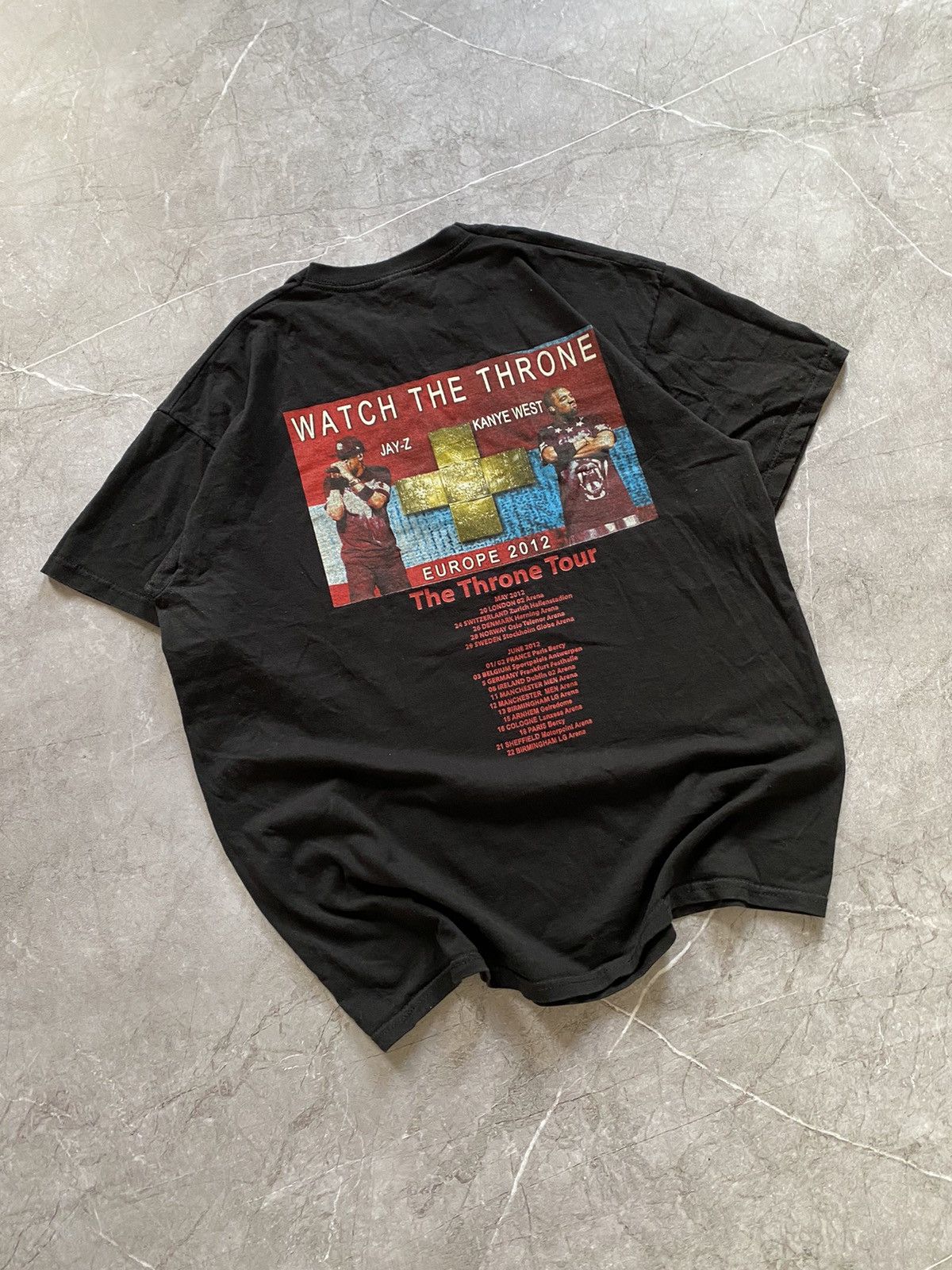 Jay-Z Jay Z & Kanye West Watch The Throne 2012 Europe Tour Shirt Size US M / EU 48-50 / 2 - 3 Thumbnail