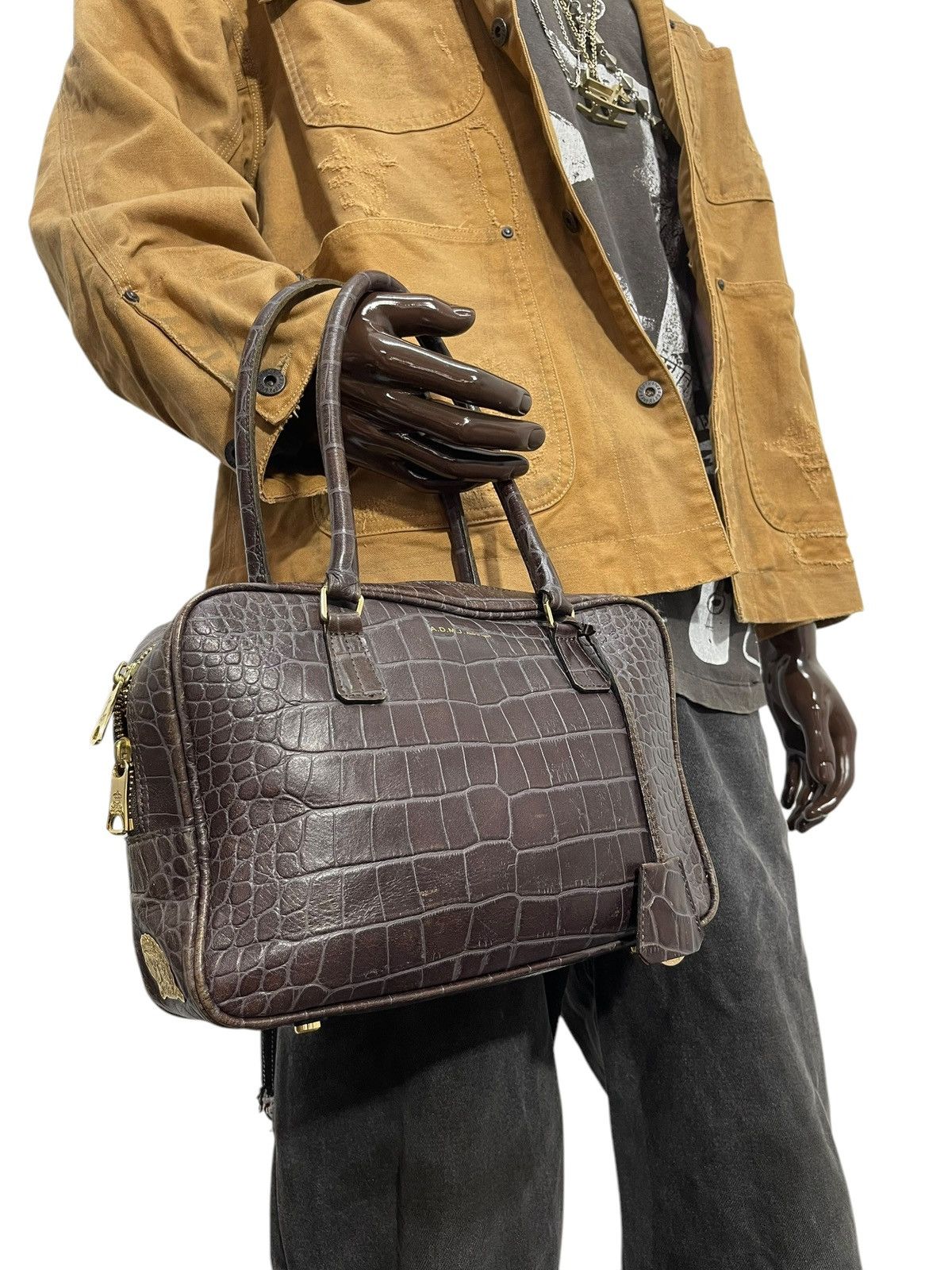 Vintage Belt Snake skin