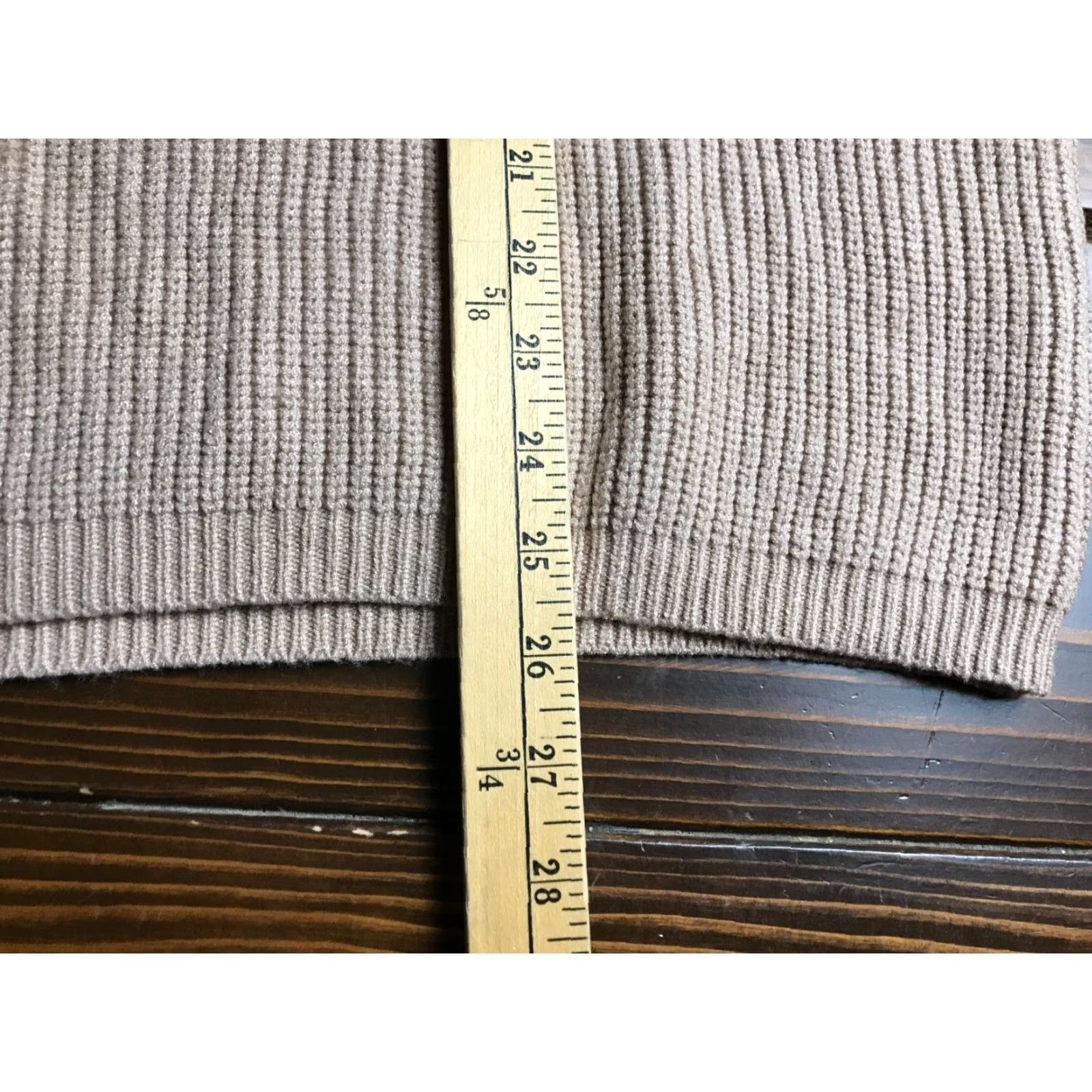 Vintage Andree By Unit Sweater Women's 2X Tan Ribbed Pullover Crew Neck Long Sleeve Vintage? No. Regular Fit Casual Fall Spring Summer Size XXL / US 16-18 / IT 52-54 - 4 Thumbnail