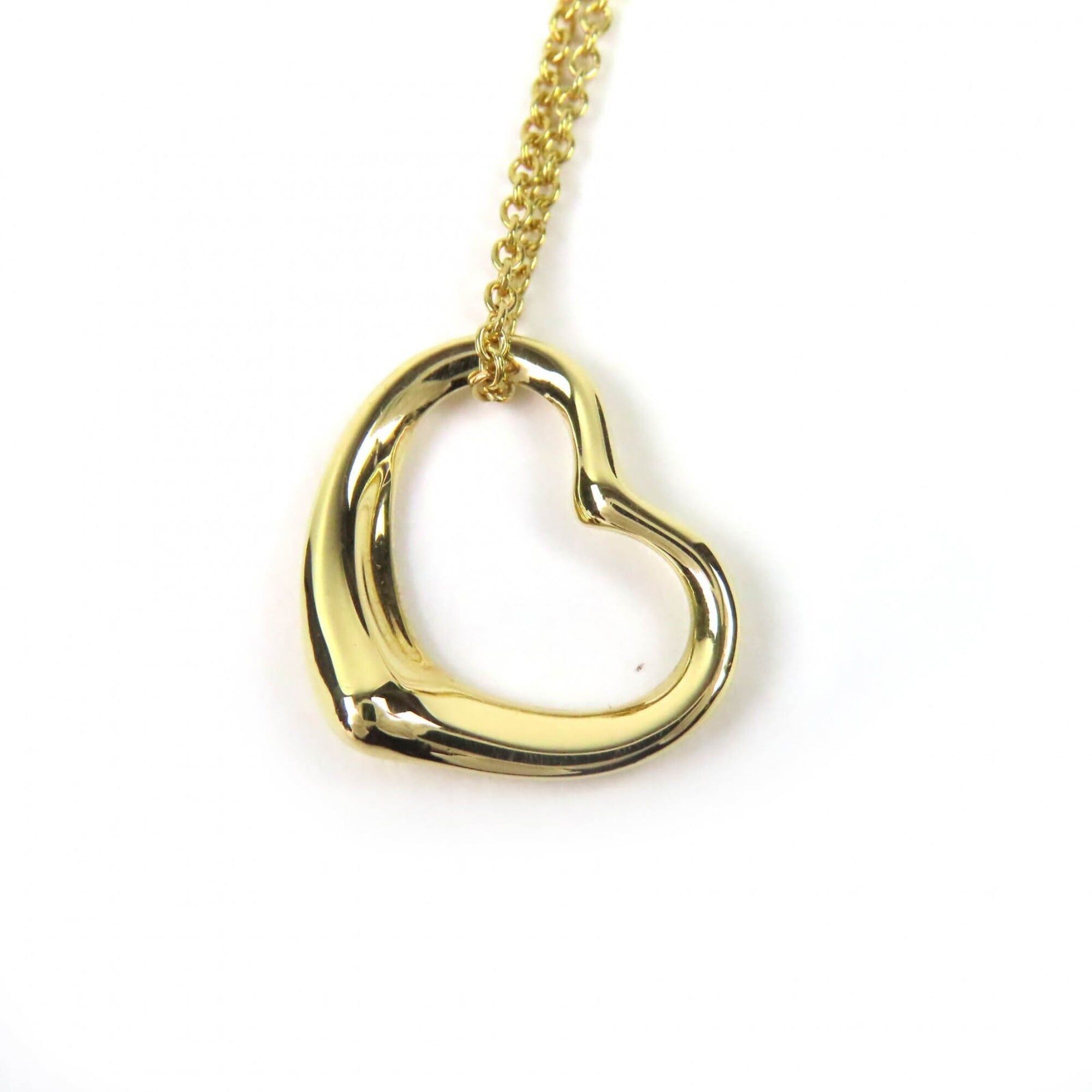 Tiffany & Co. TIFFANY&Co. Tiffany & Co. Elsa Peretti Open Heart Pendant Necklace, 18K 750 (Yellow Gold), 41cm, Weight 2.91g, Women's. Size ONE SIZE - 1 Thumbnail