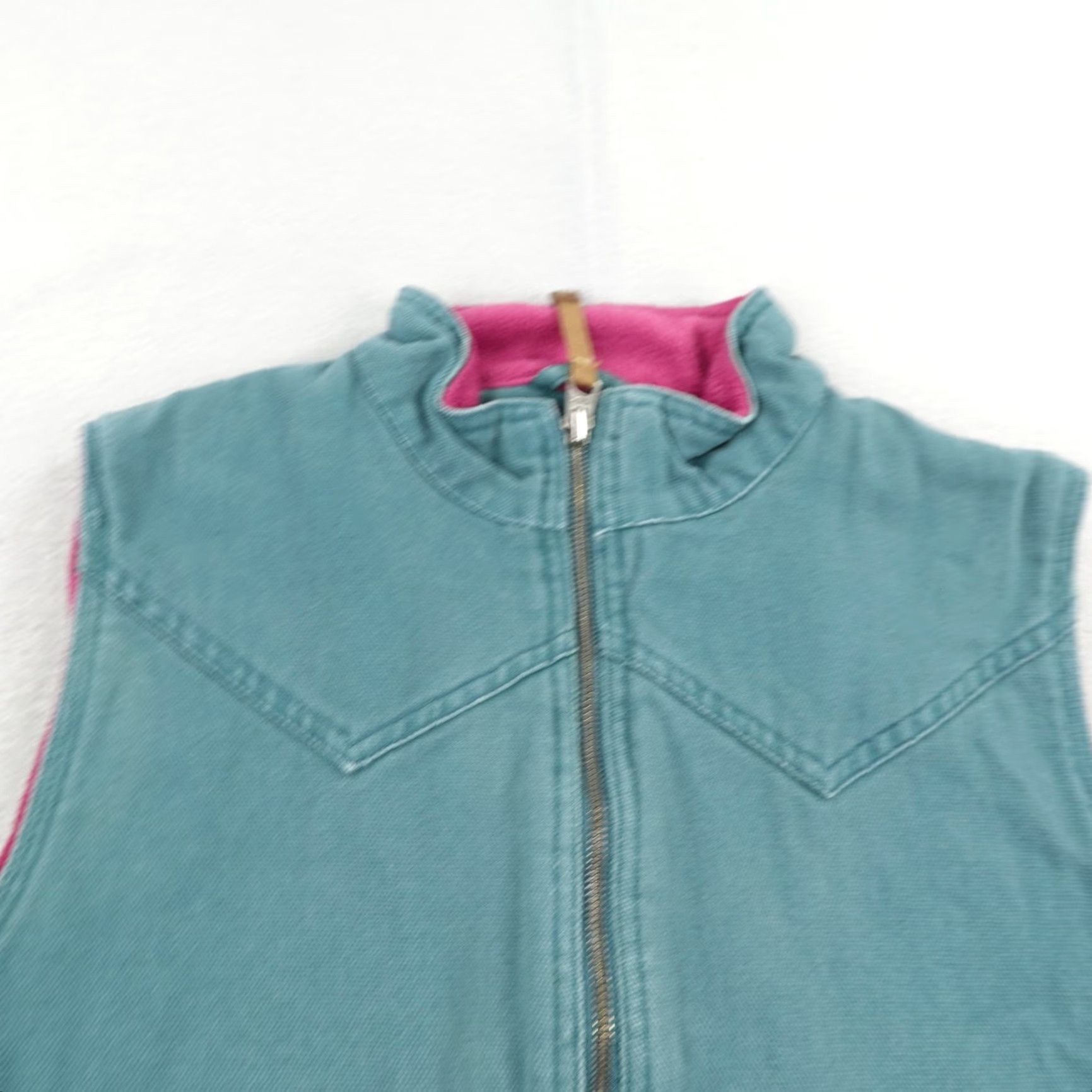 Roper Roper Range Gear Vest Womens Blue Canvas Fleece Lined Ranch Chore Work Cowboy Size M / US 6-8 / IT 42-44 - 2 Thumbnail