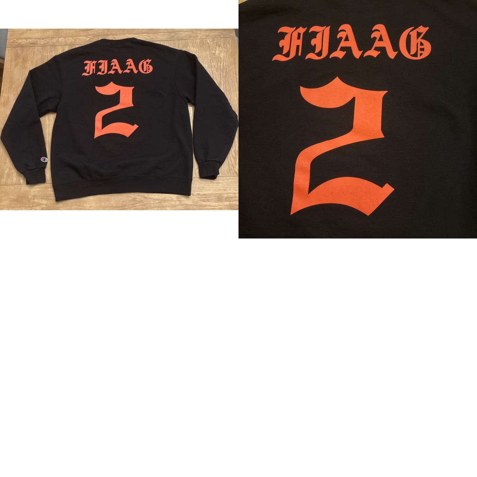 Champion Rapper Westside Gunn FIAAG Sweater Black Size L Hip Hop Streetwear Black EUC Size US L / EU 52-54 / 3 - 8 Thumbnail