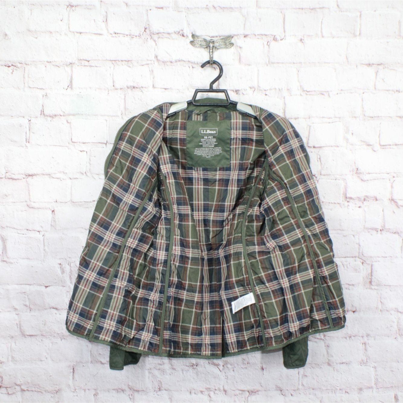 L.L. Bean LL Bean Quilted Riding Jacket Deep Olive XS Petite Size XS / US 0-2 / IT 36-38 - 7 Thumbnail