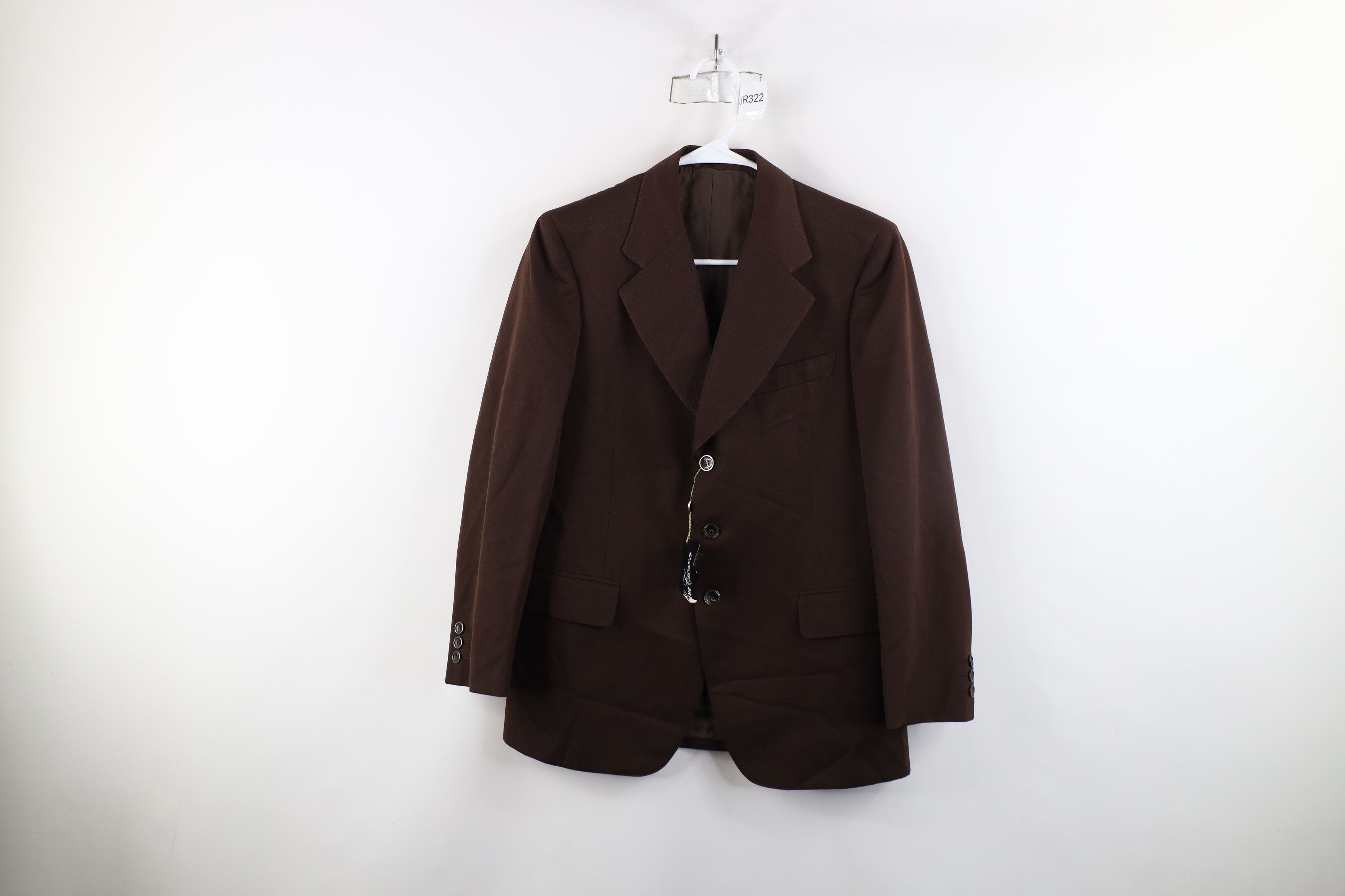 Deadstock Vintage 50s 60s Streetwear Blazer Jacket Brown