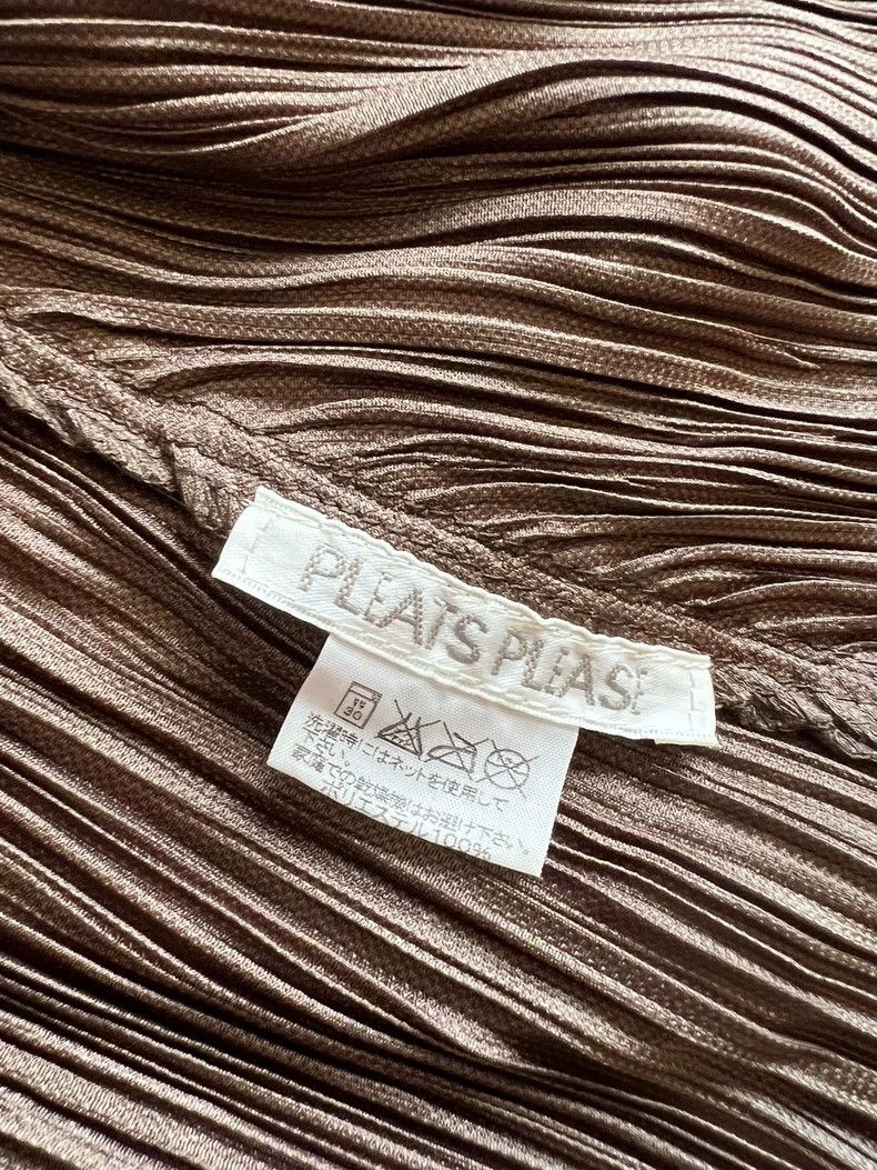 Issey Miyake Issey Miyake Coffee-colored pleated dress Size M / US 6-8 / IT 42-44 - 3 Thumbnail