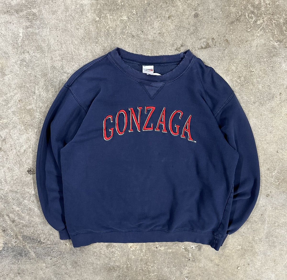 Vintage Crazy Y2K Gonzaga Bulldogs Collegiate Spell Out Sweatshirt Size US M / EU 48-50 / 2 - 1 Thumbnail