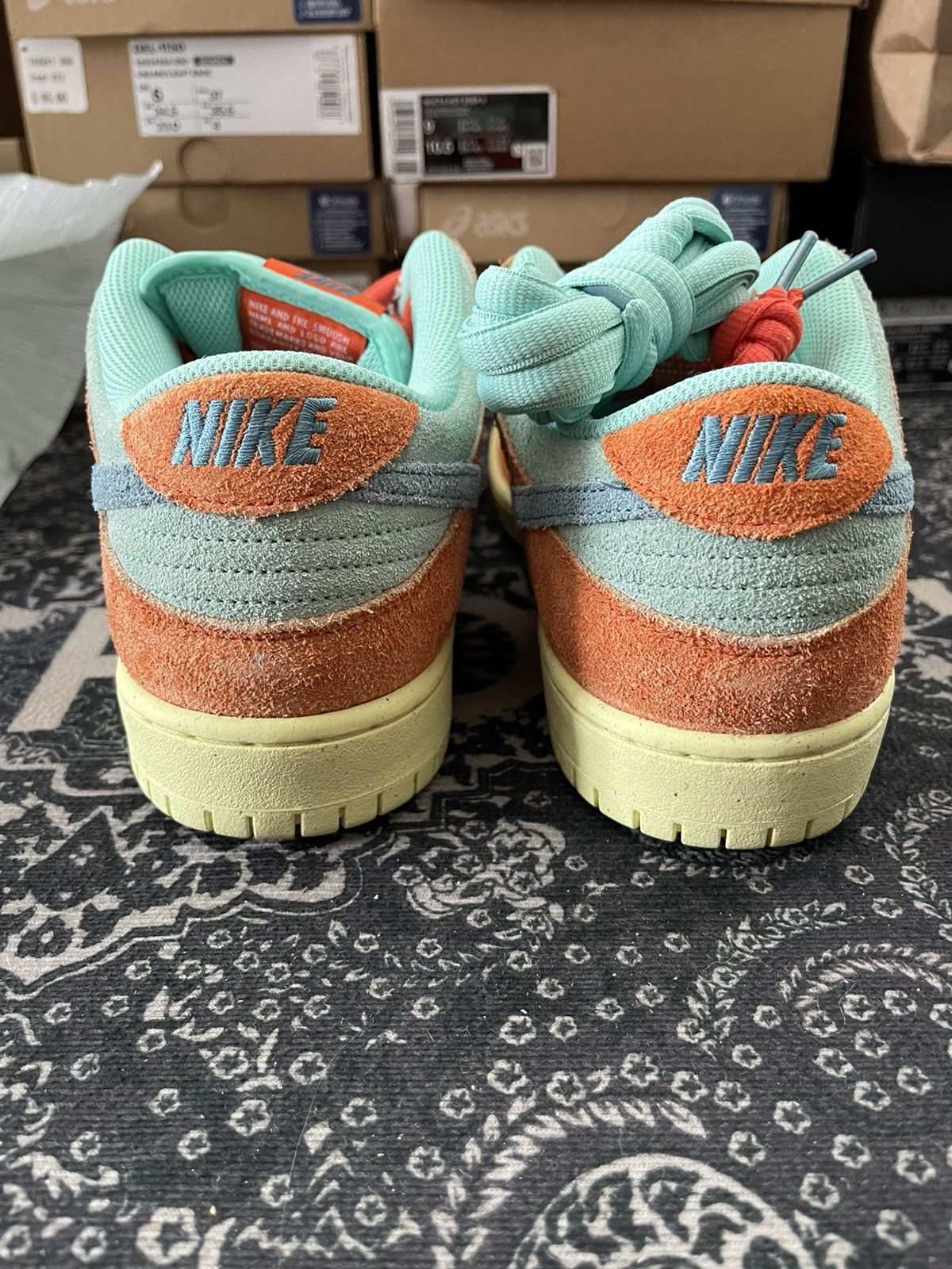 Nike Nike Dunk Low ‘Orange Emerald Rise’ Size US 10.5 / EU 43-44 - 6 Thumbnail