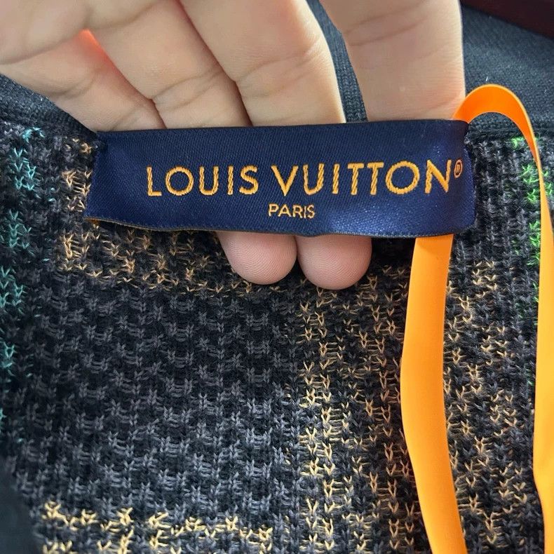 Louis Vuitton Louis Vuitton Colorful checkerboard knit shirt Size US XL / EU 56 / 4 - 3 Thumbnail