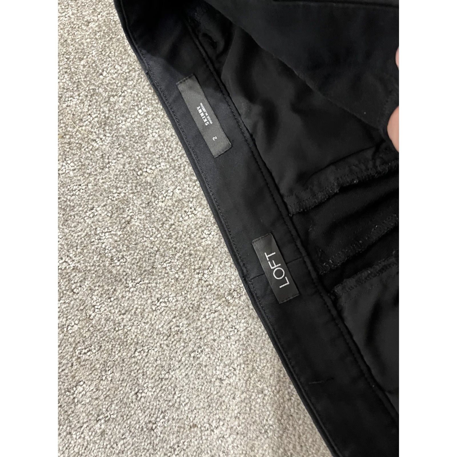 Ann Taylor Ann Taylor Loft Black Women's Pants Size 2 Stretch Skinny Ankle Size 26" / US 2 / IT 38 - 5 Thumbnail