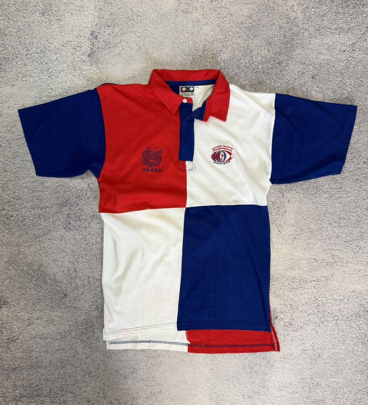 Vintage Vintage Hong Kong Rugby Sevens 1991 Jersey Polo HKRFU Shirt Size US L / EU 52-54 / 3 - 1 Thumbnail