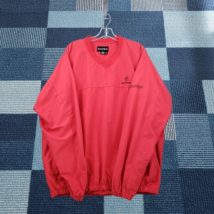 Footjoy FootJoy Sweatshirt Mens XL Red Pullover Golf V-Neck Long Sleeves Windbreaker Size US XL / EU 56 / 4 - 1 Thumbnail