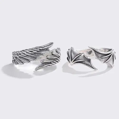 Designer × Jewelry Retro Wings Ring Size ONE SIZE - 2 Thumbnail