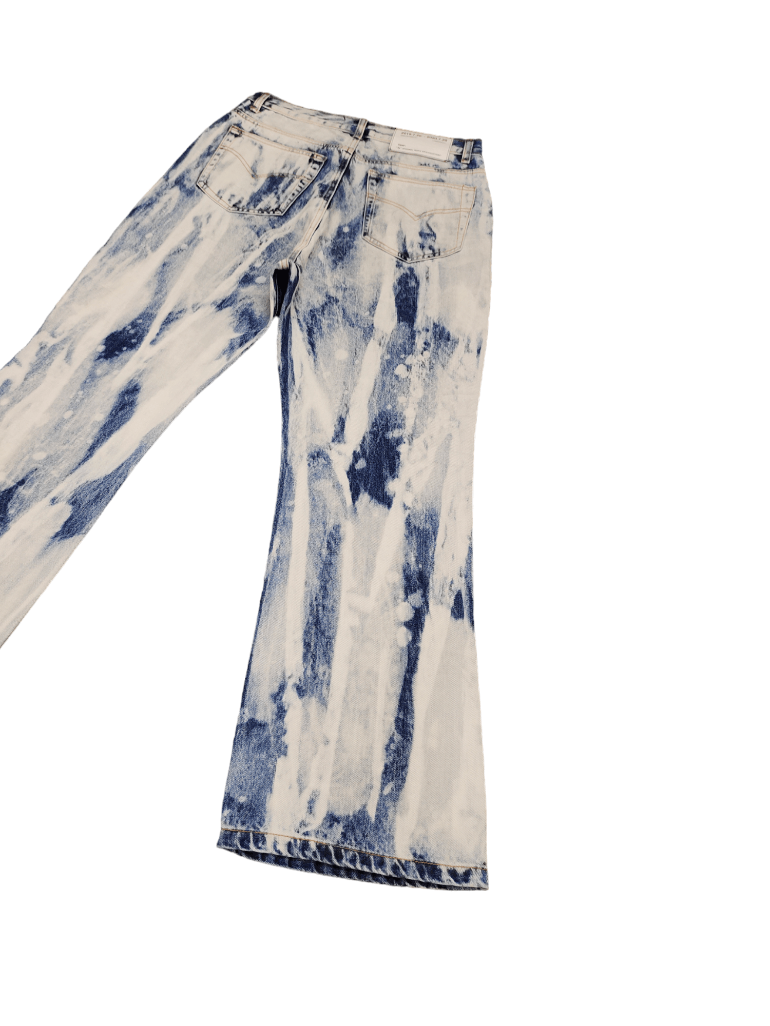 If Six Was Nine Flare Baggy Jean Terra Incognita Boot Cut Wide Leg Acid Wash Size US 29 - 14 Thumbnail