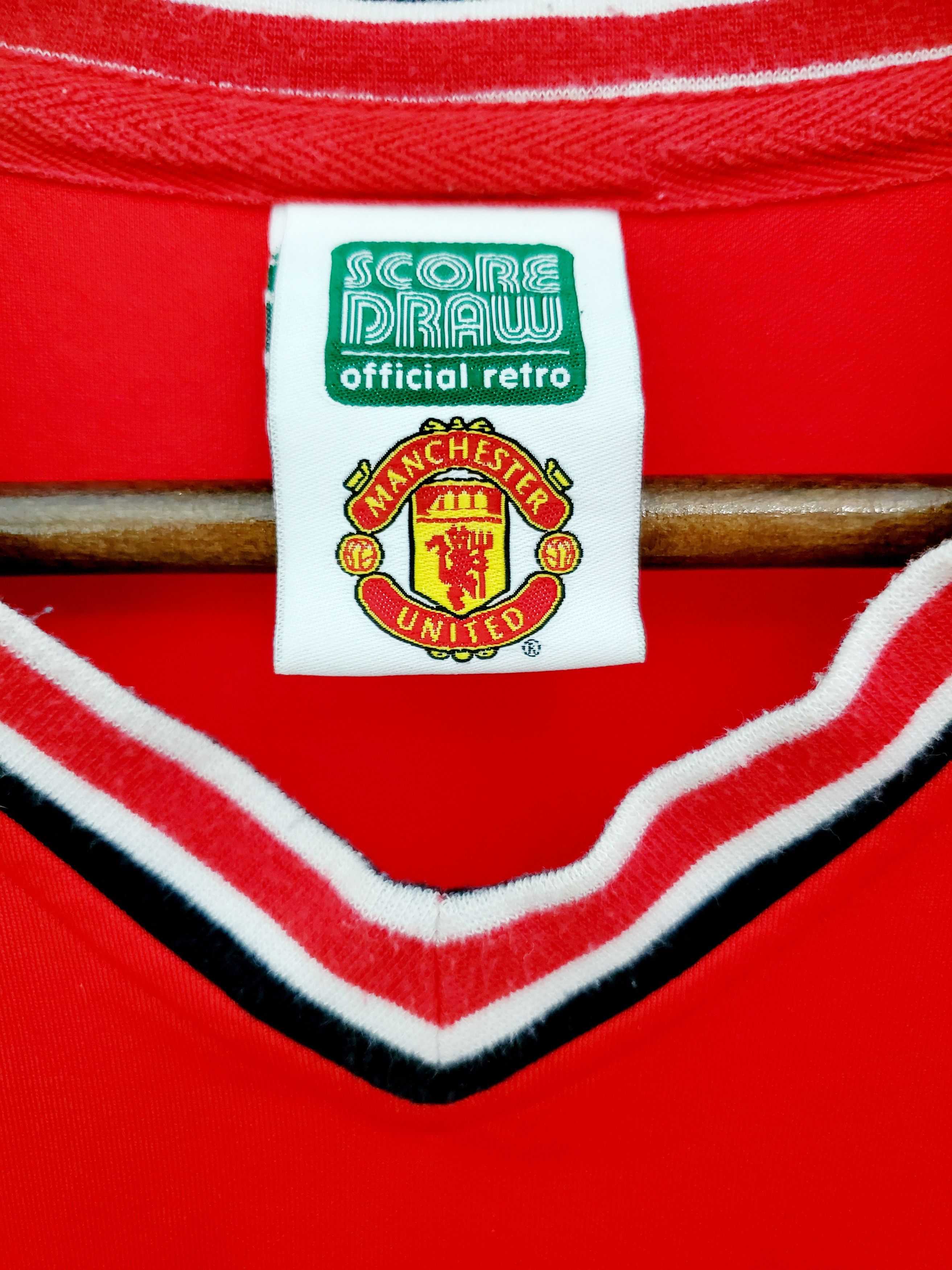 Vintage Manchester United Jersey FA Cup Final Wembley 1985 L Size US L / EU 52-54 / 3 - 4 Thumbnail