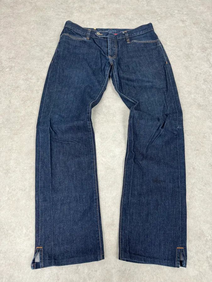 2000s Prada Navy Brut Denim Jeans