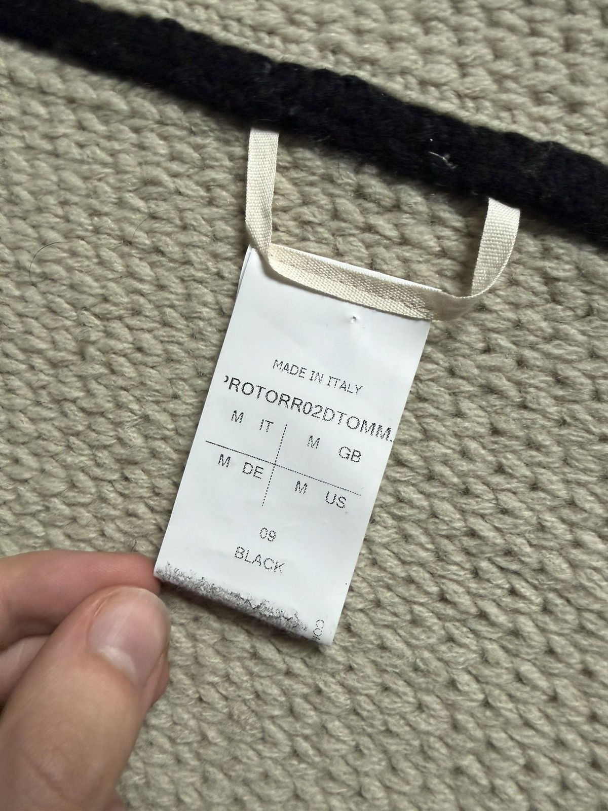 Rick Owens rick owens aw24 porterville jumbo sweater sample prototype Size US M / EU 48-50 / 2 - 5 Thumbnail