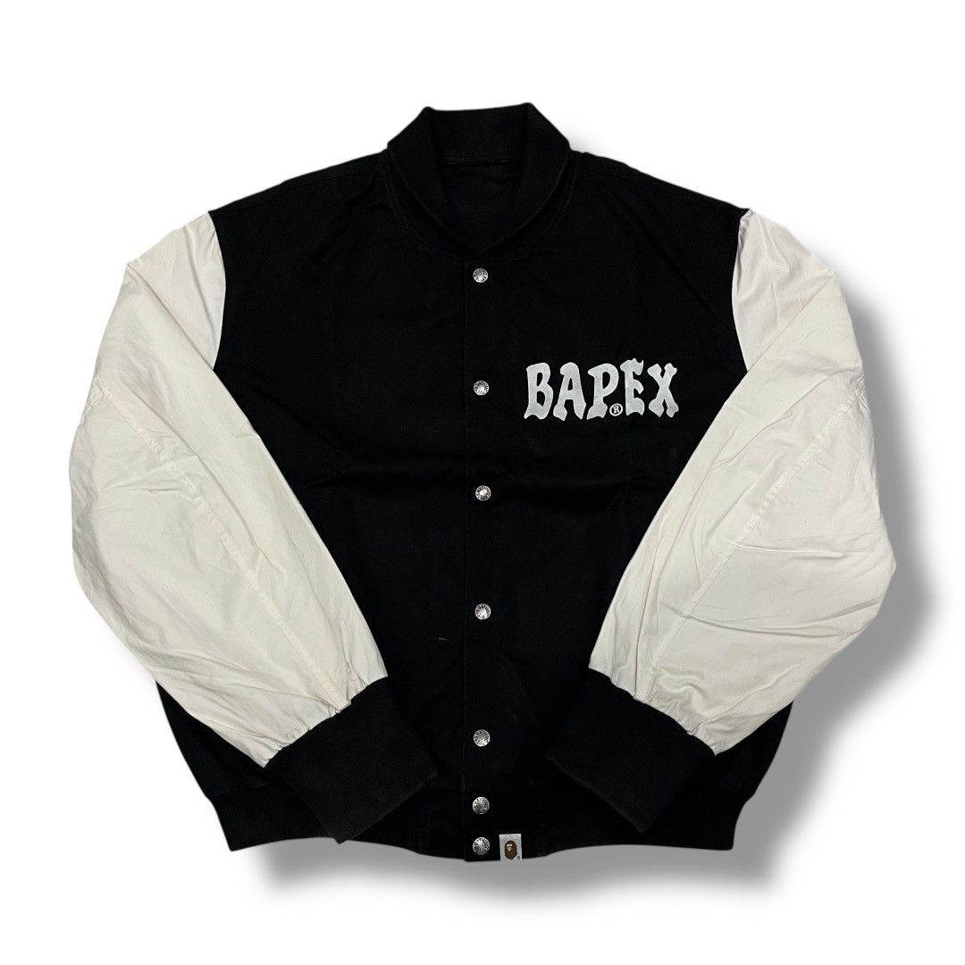 Bape BAPEX Simple Logo Varsity Jacket Size US XL / EU 56 / 4 - 2 Thumbnail