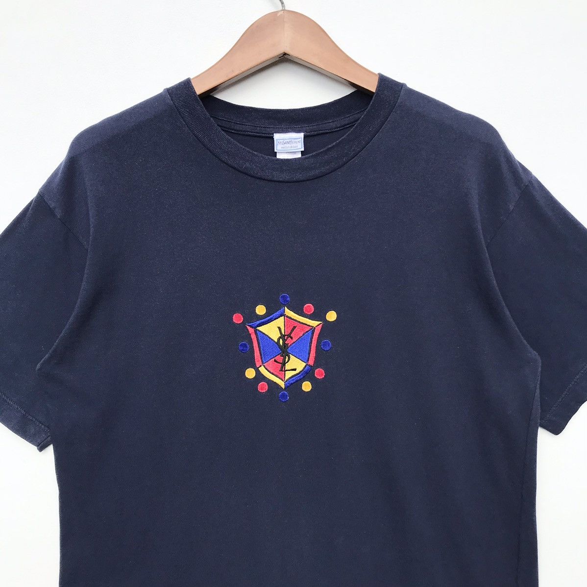 Yves Saint Laurent Vintage Yves Saint Laurent Shirt YSL Luxury Brand Sunfaded Size US L / EU 52-54 / 3 - 7 Thumbnail