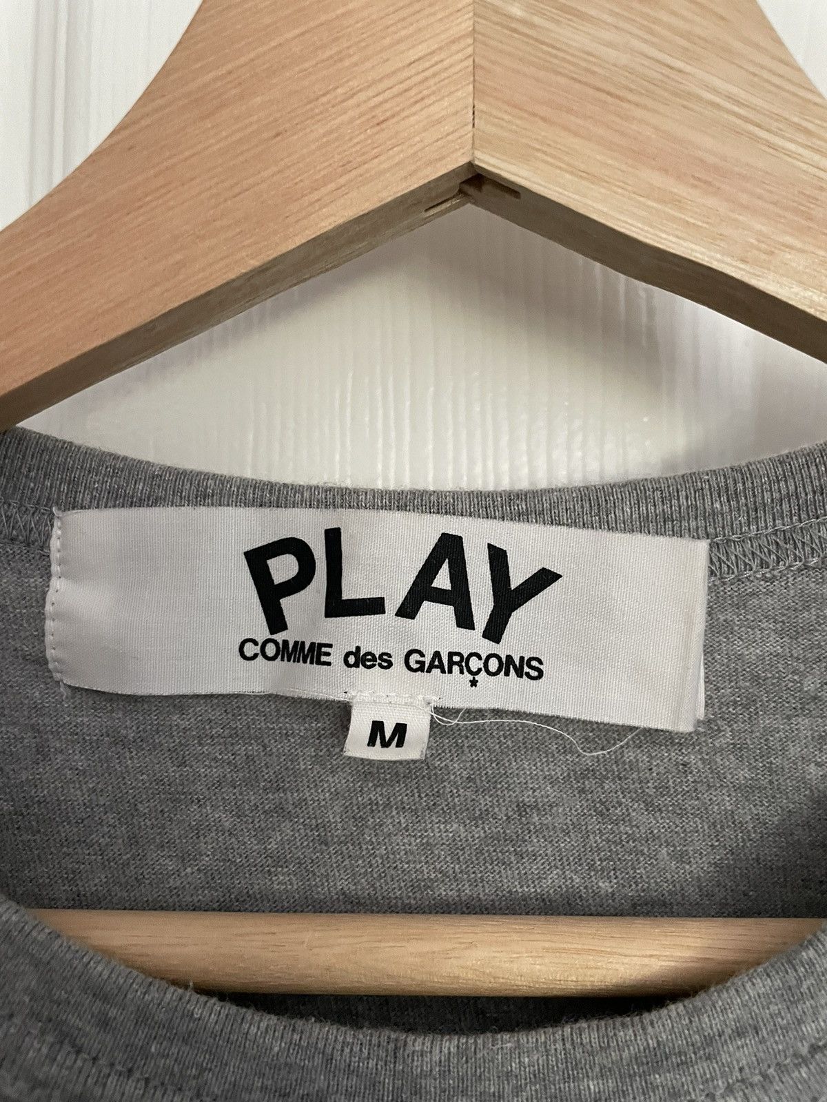Comme des Garcons PLAY CDG Play Grey T-shirt Size US M / EU 48-50 / 2 - 2 Thumbnail