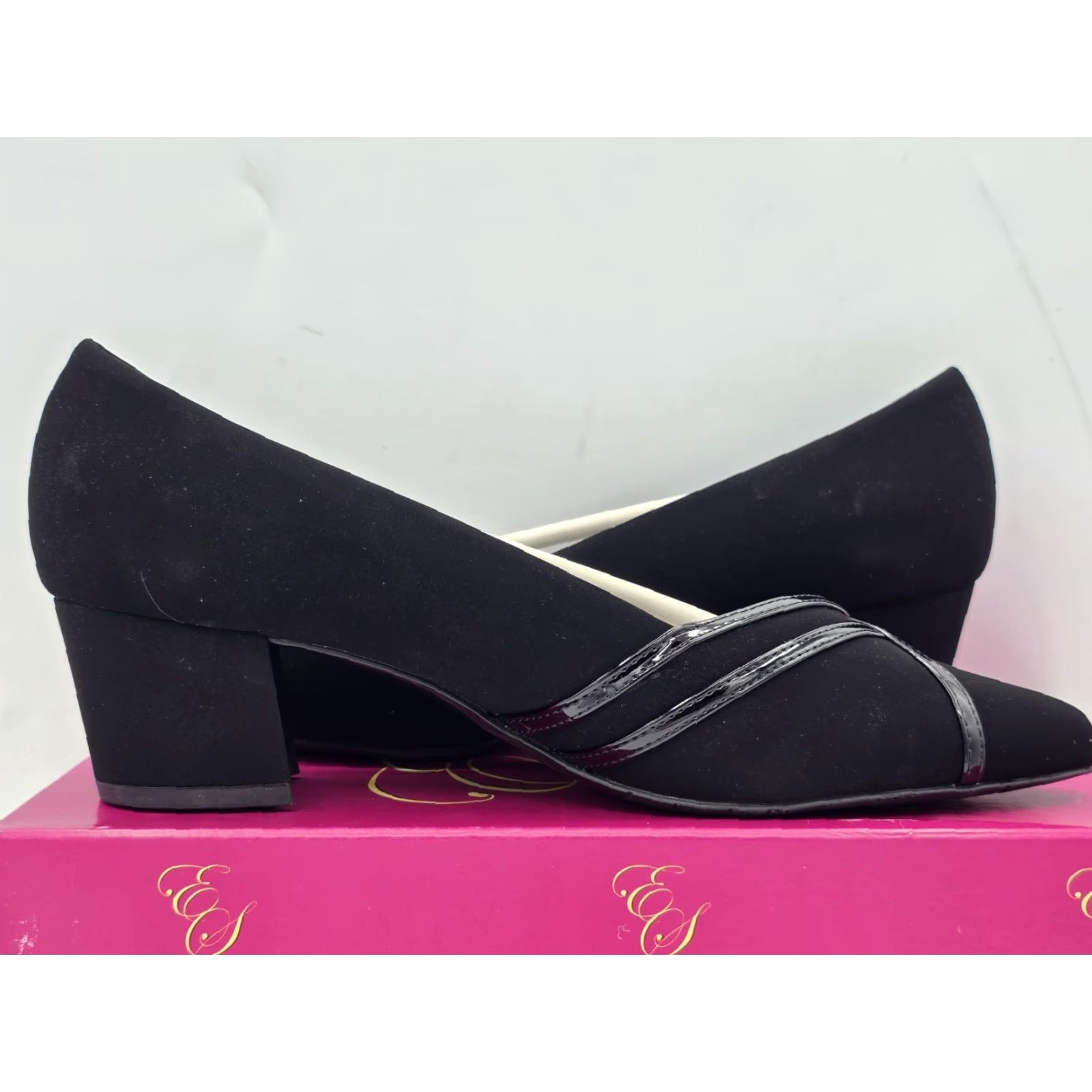 Vintage NEW Easy Street Lotus - Black - Women's Pump Size 8.5 Size US 9 / IT 39 - 4 Thumbnail