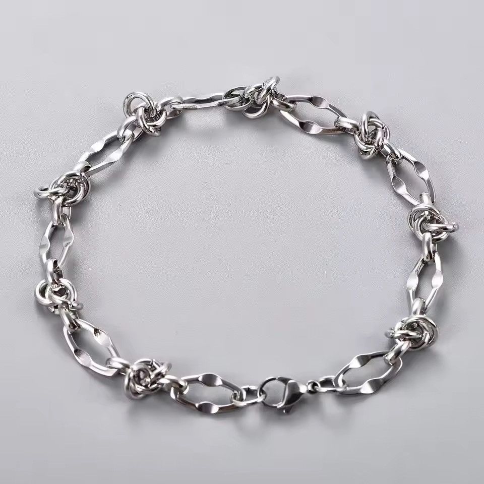 Jewelry 16 cm Barbed Wire Silver Bracelet Size ONE SIZE - 1 Thumbnail