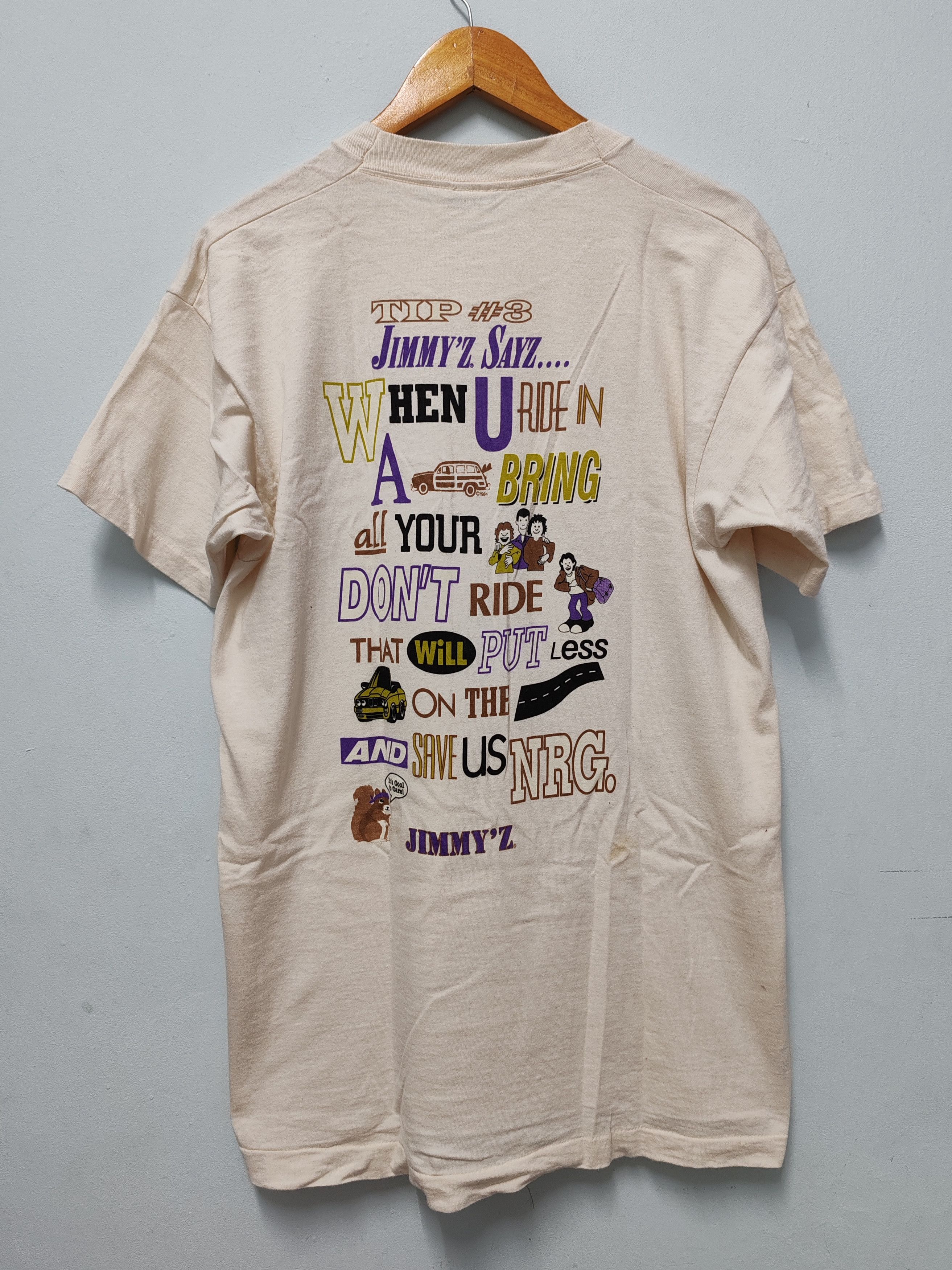 Band Tees Vintage 80s Jimmy'z Save The Woody'z Streetwear Hookup Skate Size US M / EU 48-50 / 2 - 4 Thumbnail