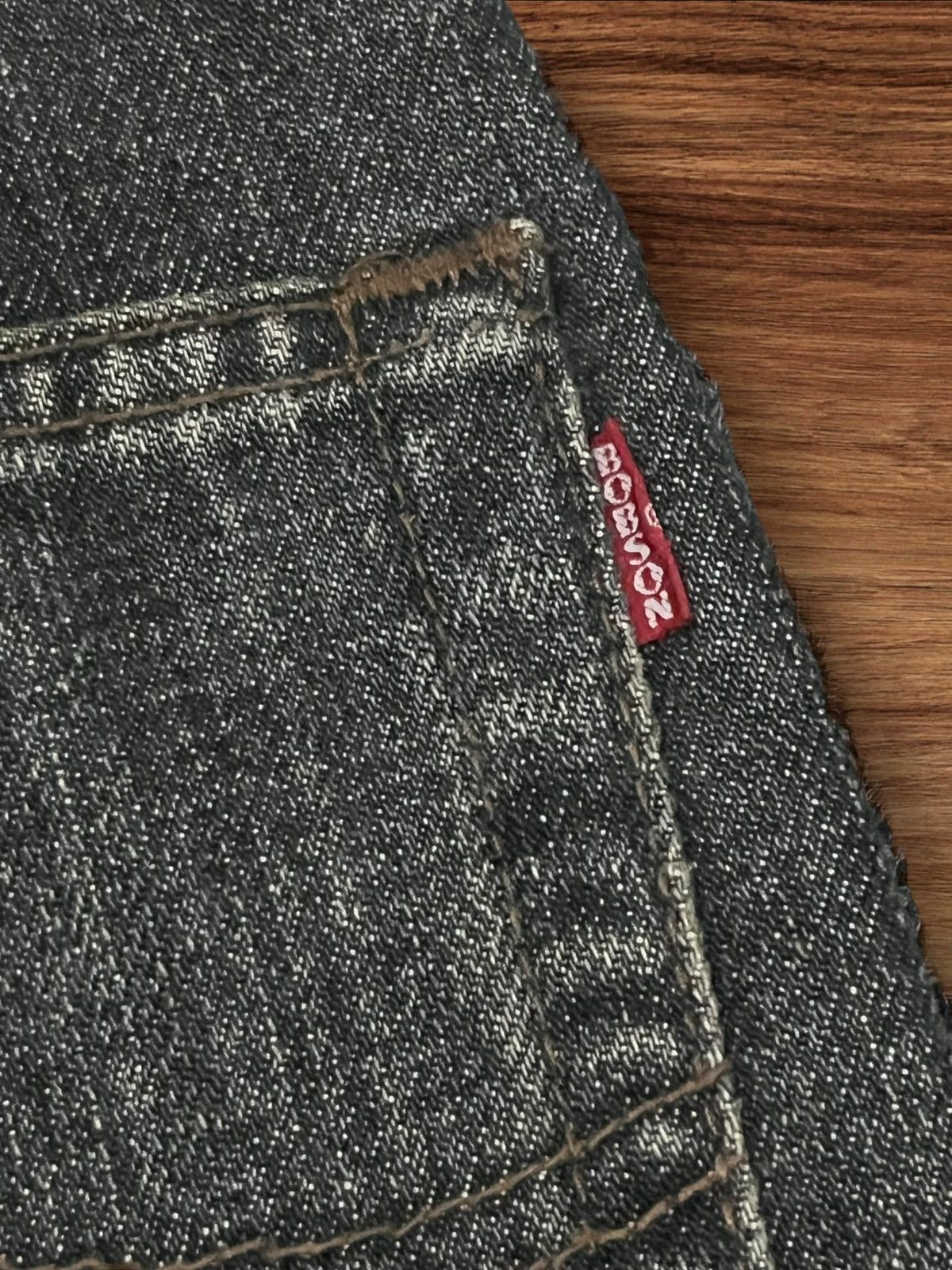 Japanese Brand Vintage Japanese Brand Bobson Black Washed Distressed Jeans Size US 36 / EU 52 - 9 Thumbnail