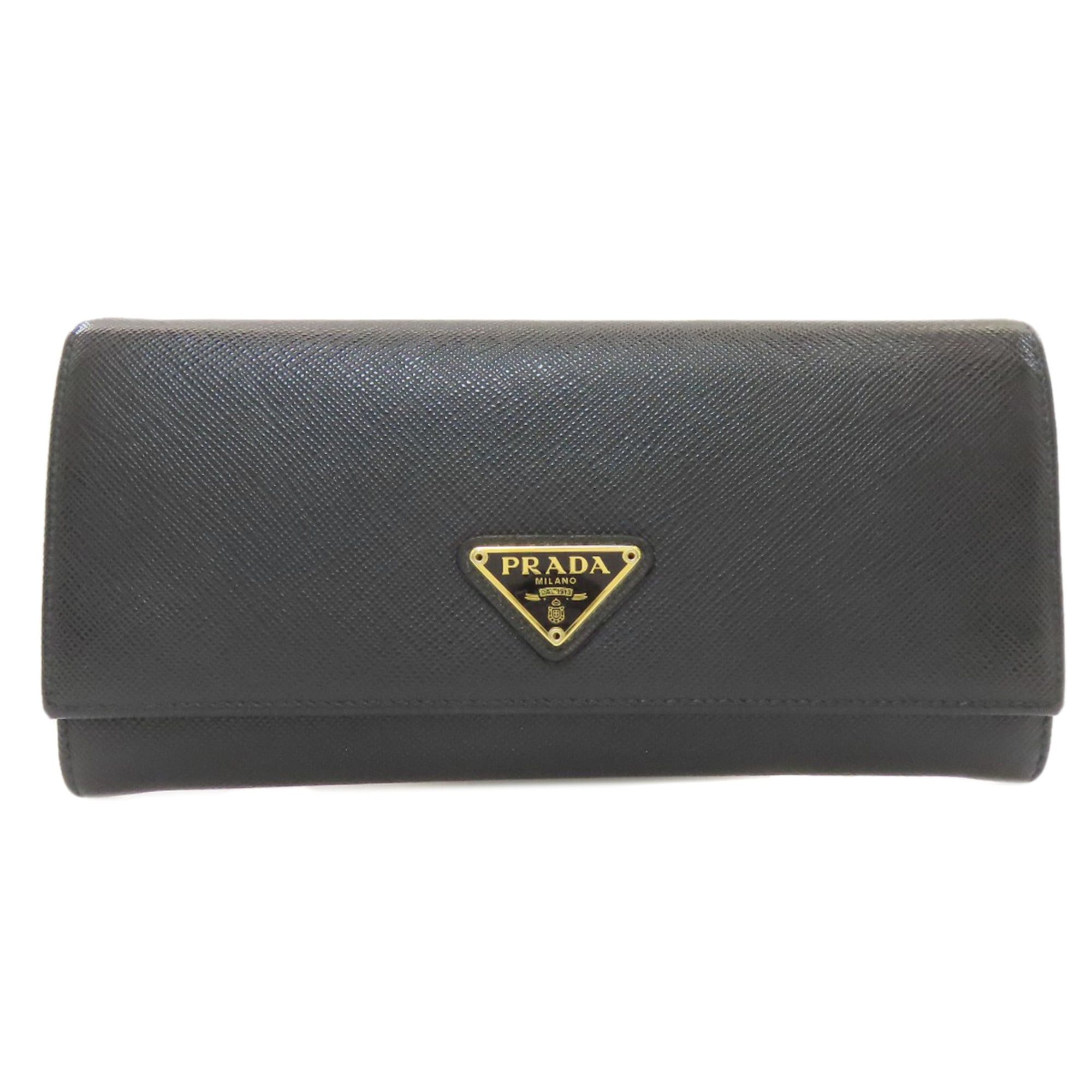 Prada Prada Saffiano Leather Long Wallet for Women PRADA Size ONE SIZE - 1 Thumbnail