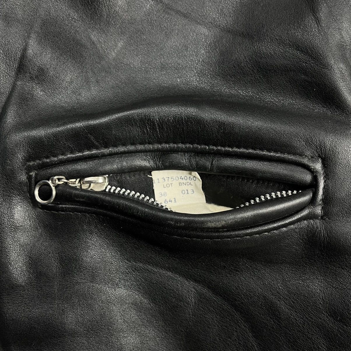 Schott × Vanson Leathers Vintage 90s Schott 013 cafe racer biker leather jacket Size US M / EU 48-50 / 2 - 7 Thumbnail
