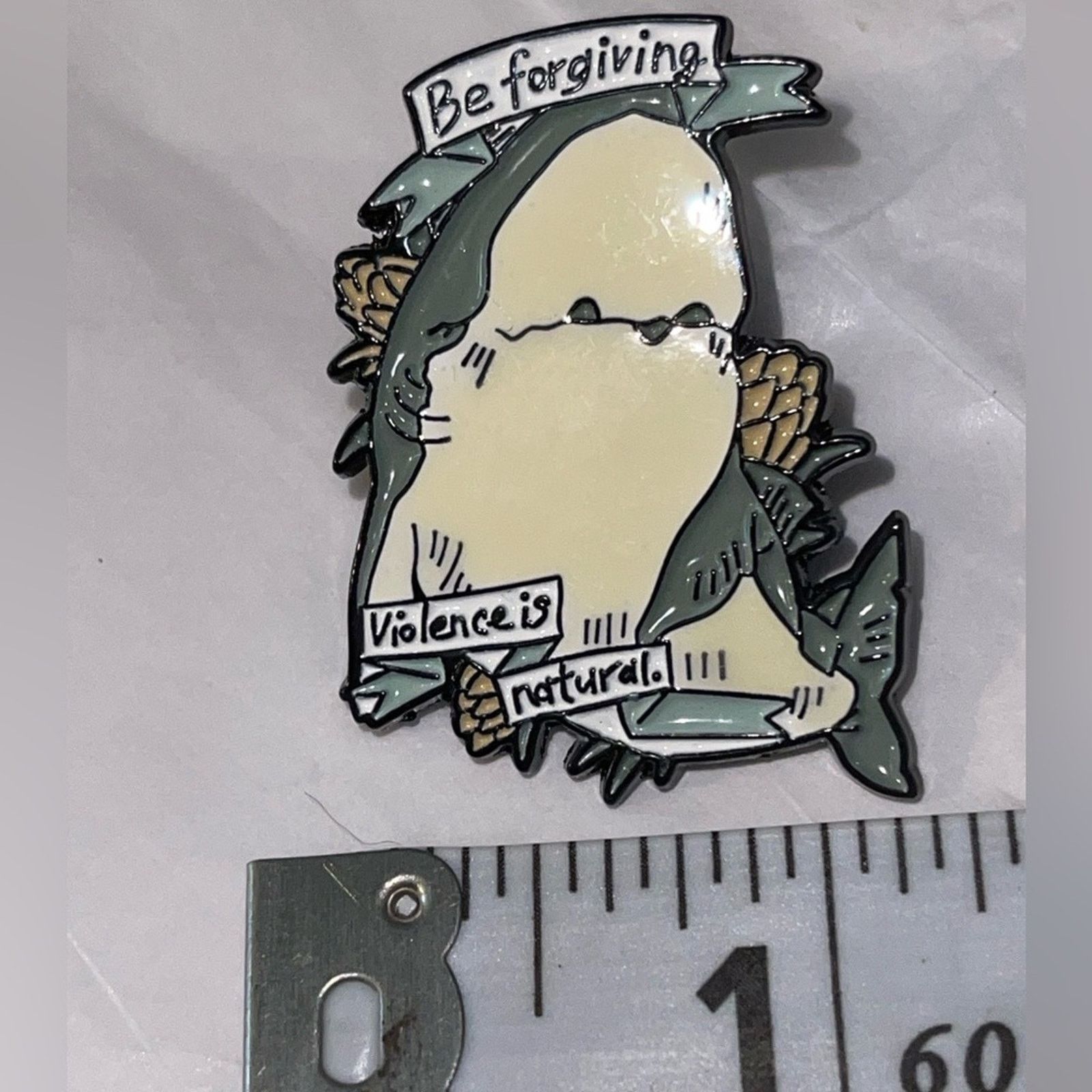 Other Be Forgiving Violence is Natural Pin Brooch Size ONE SIZE - 1 Preview