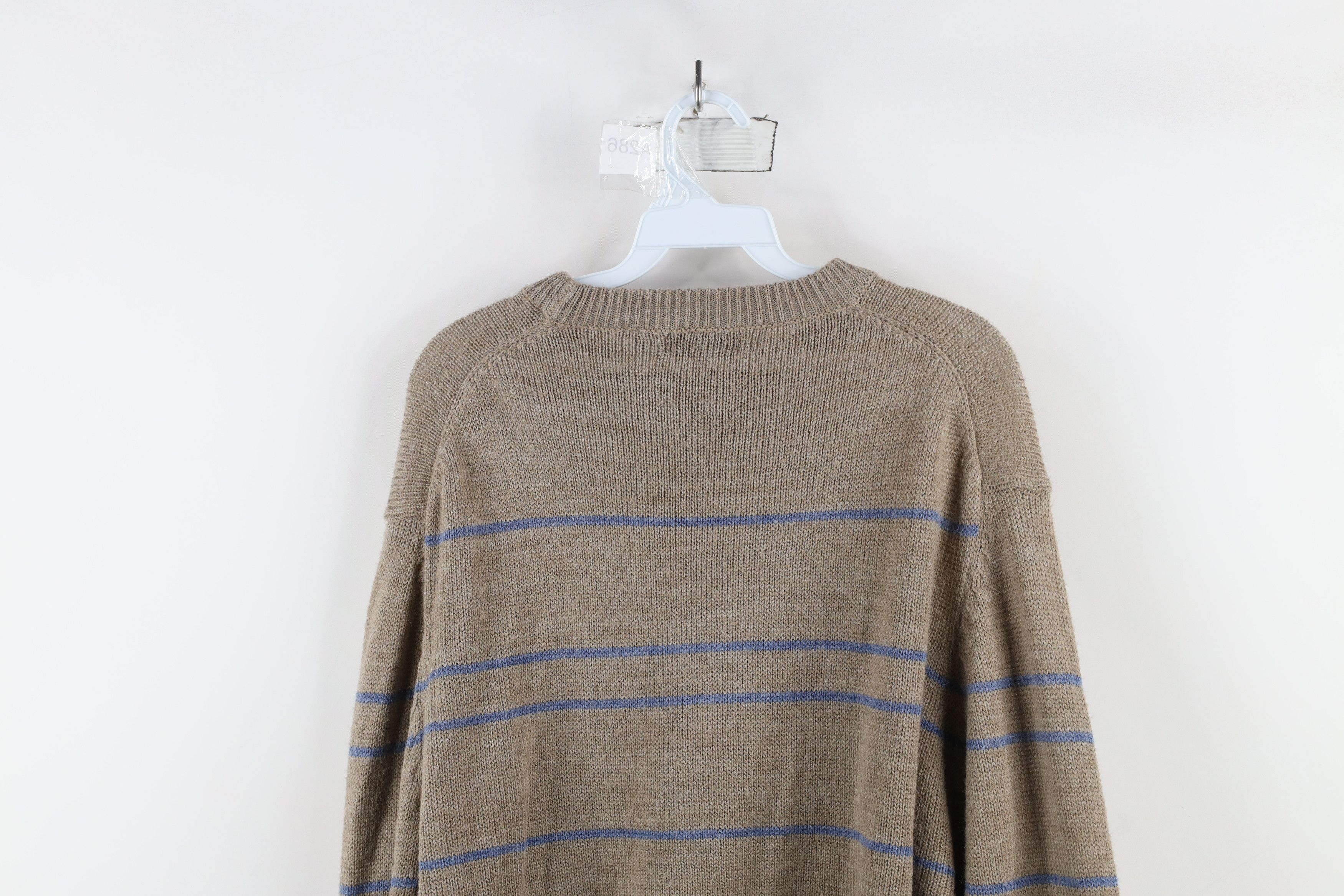 Vintage Vintage 70s Streetwear Crewneck Sweater Oatmeal Brown Size US XL / EU 56 / 4 - 8 Thumbnail