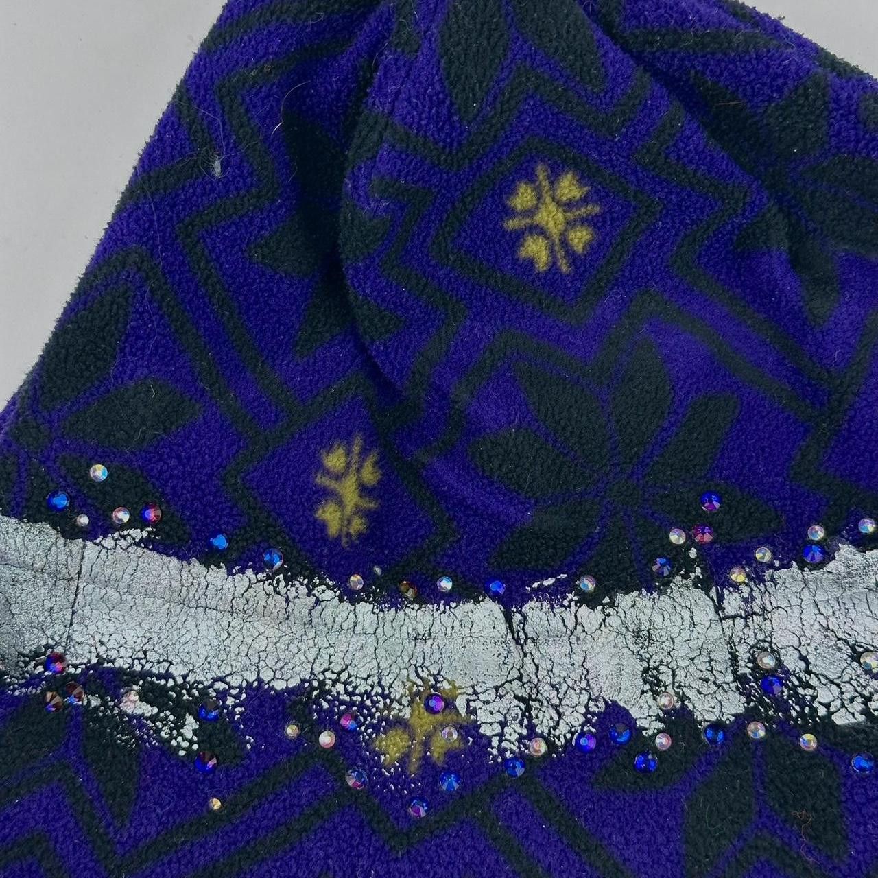 Columbia ASTROBOI* PURPLE FAIR ISLES FLEECE RHINESTONE BEANIE Size ONE SIZE - 3 Thumbnail