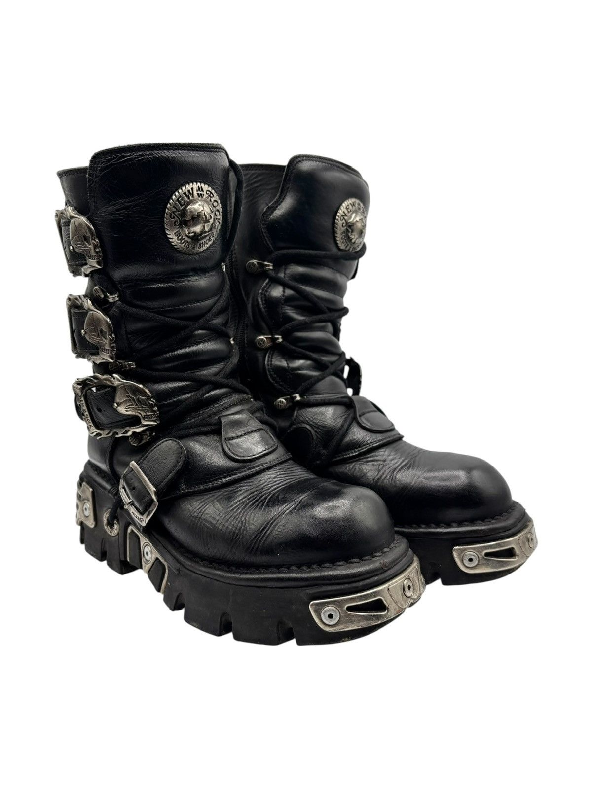 New Rock × Vintage Vintage New Rock purple boots | Grailed