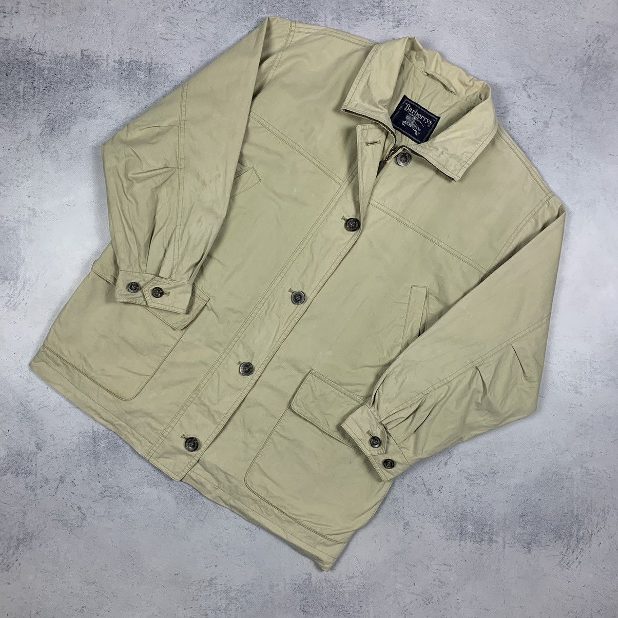 Burberry Vintage Burberrys Nova Check Buttons Ladies Jacket Beige 90s Size M / US 6-8 / IT 42-44 - 3 Thumbnail