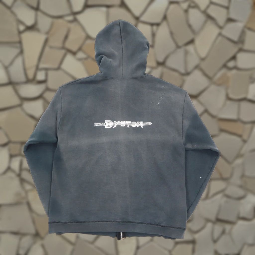 Dystom Band Grunge Rock Hanes Hoodie Sweatshirt Mens Black Medium