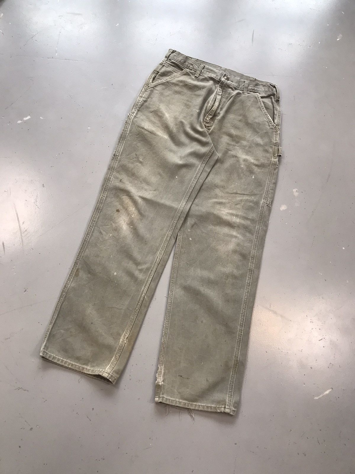 Carhartt × Vintage Vintage Carhartt B11 moss green denim pant Size US 34 / EU 50 - 2 Thumbnail