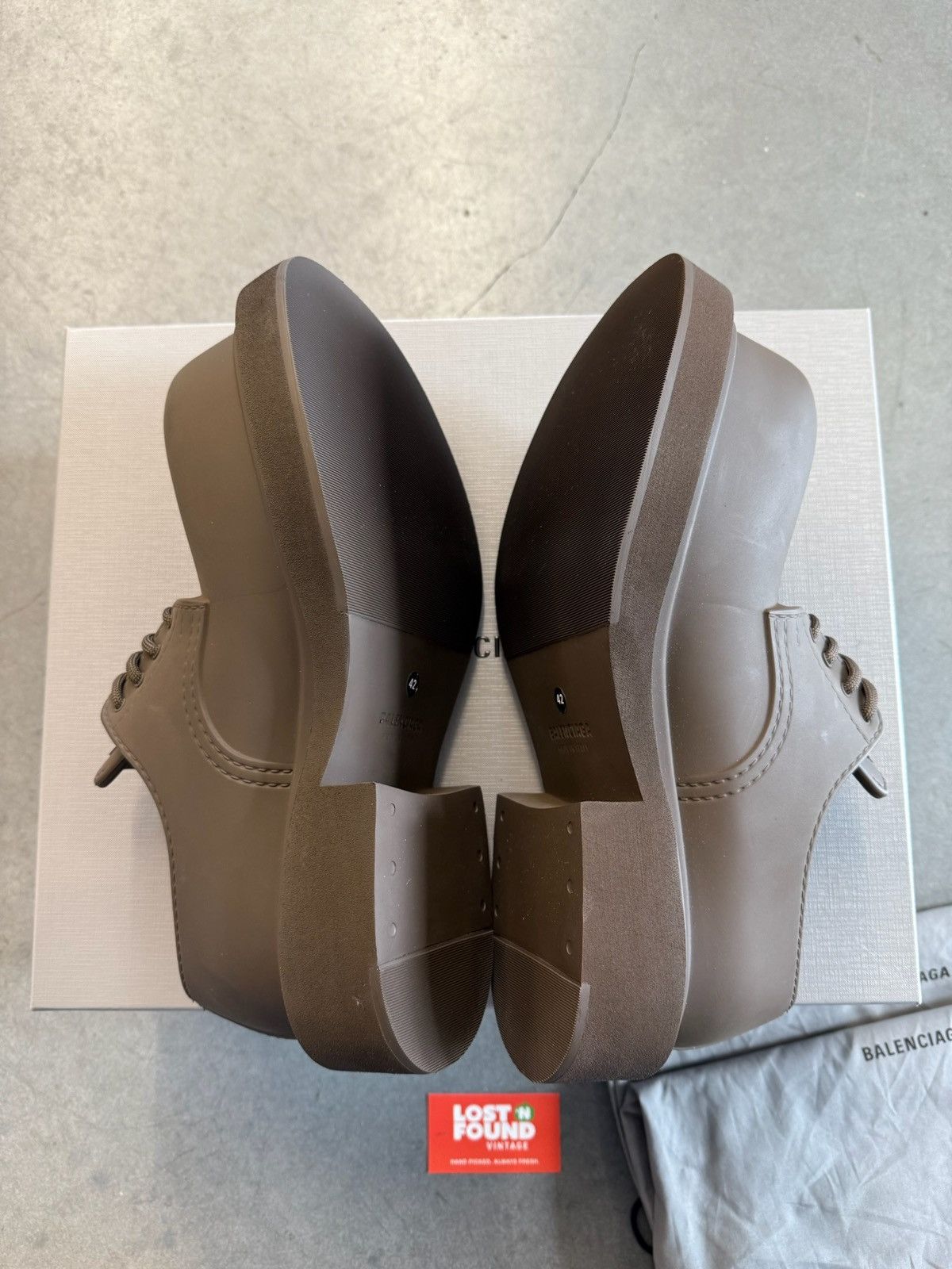 Balenciaga Balenciaga Steroid Derby Shoes Khaki Size US 9 / EU 42 - 3 Thumbnail